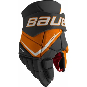Hokejové rukavice Rukavice Bauer Vapor Fly40 S25 INT, černá-oranžová, Intermediate, 12" Bauer
