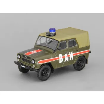 autíčko DeAgostini UAZ-469 VAI 1:43 - Auto ve službě časopis s modelem #8 UAZ-469 VAI - kovový model auta