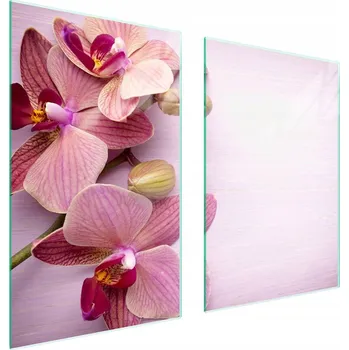 Obraz Skleněná ochranná deska na sporák 65x52 Květina