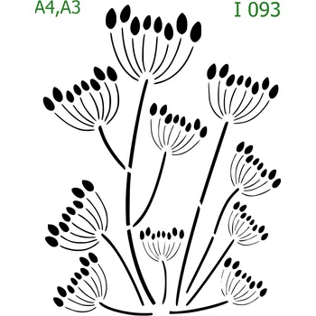 Šablona I 093 - A4 , Nelepící folie