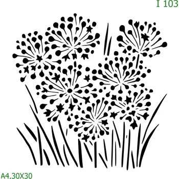 Šablona I 103 - 30 x 30 cm , Lepící fólie