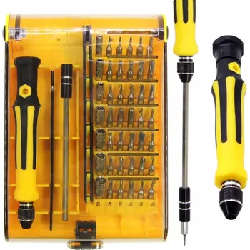 Šroubovák SERVISNÍ SADA 45v1 ŠROUBOVÁK PRECZNÍ BITY TELEFONY TABLETY GSM ŠROUBOVÁKY