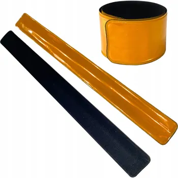 Samozaciskovací reflexní pásek 3 x 30 cm oranžový