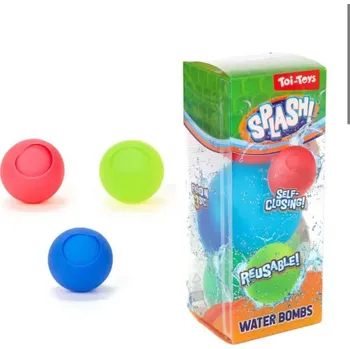 Vodní bomby se samotěsnícím uzávěrem, 3ks, opakovaně použitelné