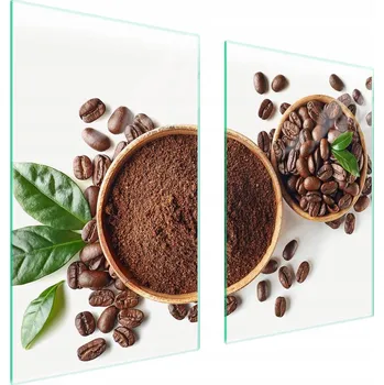 Obraz Skleněná ochranná deska na sporák 65x52 Káva