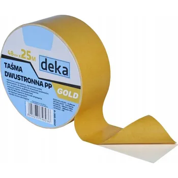 OBOUSTRANNÁ LEPICÍ PÁSKA PP GOLD 48MM*25M D-300-0042 DEKA