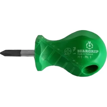 Šroubovák Beargrip šroubovák mini křížový PH2 x 25 mm, 703, zelený - 111-31807