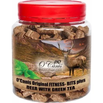 Pamlsek pro psa O CANIS Fitness-Bits Plus Deer with green tea - pamlsek pro psa - 400g