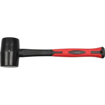 Kladivo Triumf palička gumová pr. 50 x 82 mm, 250 g, černá guma, antivibrační sklolaminátová násada - 100-07593