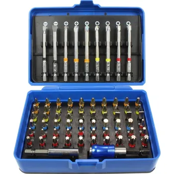 Bit Triumf bity 1/4", PL - PH - PZ - Inbus - Torx, S2, sada 71 dílů - 100-06543