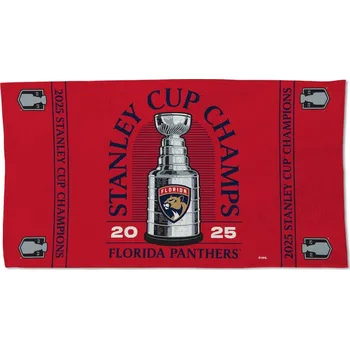 Puk Fanatics Osuška Florida Panthers NHL 2025 Stanley Cup Champions Locker Room 22" x 42" Double-Sided Celebration Towel