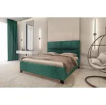 Čalouněná postel Capella, 180x200 cm, Mrava Odstín moření: Ořech, Výběr čalounění: Velvet 2203, Výška čela postele: 120cm