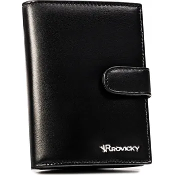 Peněženka Rovicky pánská peněženka z pravé kůže černá - muž
