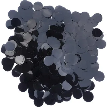 Konfeta Metalické konfety černé