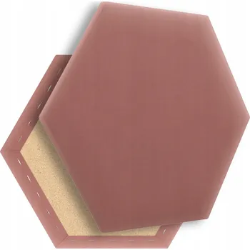 Obraz ČALOUNĚNÉ PANELY ŠESTIHRAN 30x26 26x30 V15 MAGIC VELVET 2258 STARORŮŽOVÁ