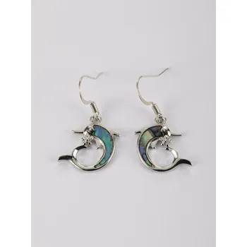 Náušnice Prosperk Náušnice z paua mušle Delfín