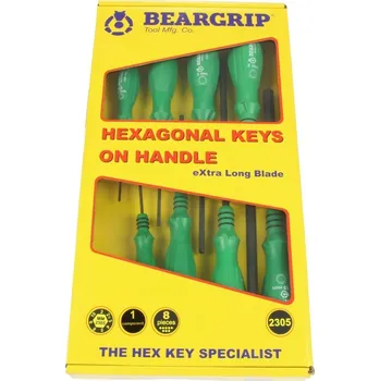 Šroubovák Beargrip šroubováky zástrčné Inbus 2 - 10 mm, sada 8 dílů, 2305 - 111-31911