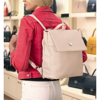 Městský batoh Dámský smetanový batoh Tessra M3984