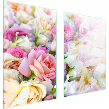 Obraz Skleněná ochranná deska na sporák 65x52 Květina