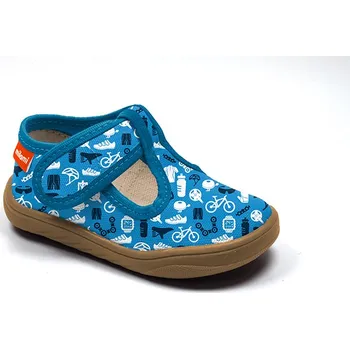 Dívčí bačkory Dětské bačkůrky Milami BF1-MAC41-06A L.Blue 23