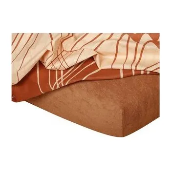 Prostěradlo Dadka Froté prostěradlo nugát 80x140x10 cm