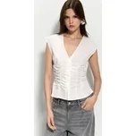 Hladká halenka - M - House - bílý - 399DT-00X