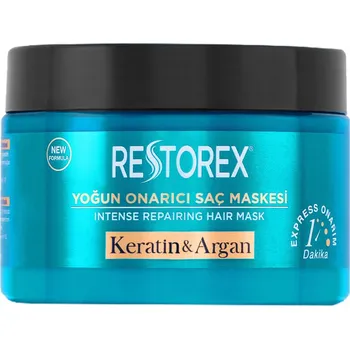Vlasová regenerace Restorex Keratin & Argan Repair Hair Mask – 300ml pro poškozené vlasy