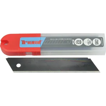 Pracovní nůž Triumf čepel odlamovací, rozměr 0,70/25 mm, Black, 7 segmentů, 10 ks - 100-07690
