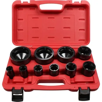 Condor hlavice 1/2", speciální na pojistné KM matice, rozsah 26 - 88 mm, sada 9 dílů - 100-07204