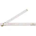 Festa metr skládací 1 m, dřevěný bílý - 032-00730