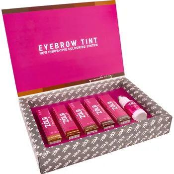 ZOLA - sada barev na obočí (5x15 ml) s oxidantem 30 ml