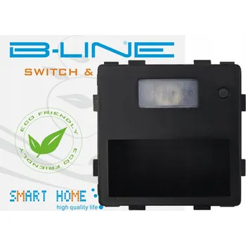 Lampička PODLAHOVÉ SCHODIŠŤOVÉ SVÍTIDLO ČERNÉ DELUXE B-LINE