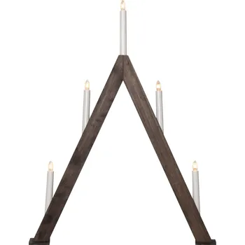 Svícen STAR TRADING Elektrický svícen Albo Brown