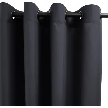 Obraz ZÁCLONY DO OBÝVÁKU S KOLEČKY 140x495 GRAFITOVÉ PANAMA NA MÍRU