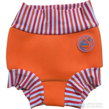 Chlapecké plavky Dětské plenkové plavky AquaKiddo Swim Nappy neon orange velikost 86-92/1-2 roky