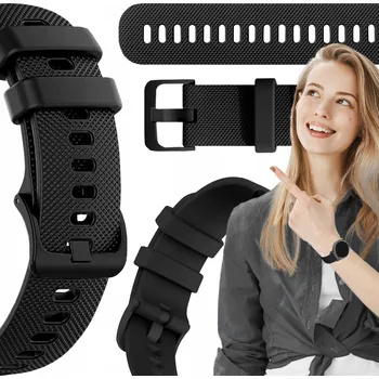 Řemínek na hodinky Řemínek ChronSmarta pro Amazfit 20mm, černý