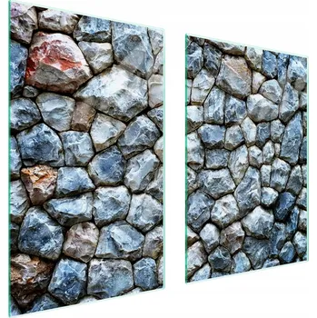 Obraz Skleněná ochranná deska na sporák 65x52 Kámen