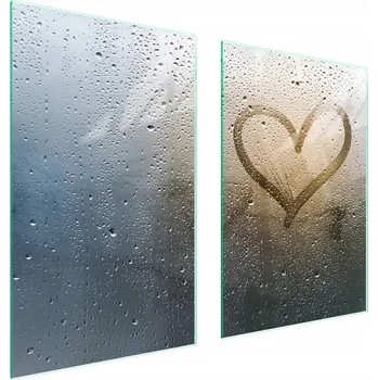 Obraz Skleněná ochranná deska na sporák 65x52 Srdce