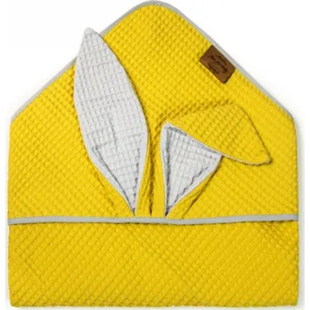 Dětská osuška s kapucí Floo For Baby Barva: Mustard Rabbit