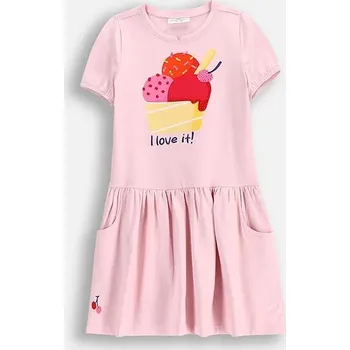 Dámské šaty Šaty Coccodrillo růžová barva, mini, HOLIDAY SPLASH GIRL KIDS WC5129201HGK 30X, vel. 122