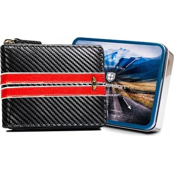 Peněženka Peterson pánská peněženka z pravé kůže černá - muž