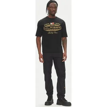 Pánské tričko Tommy Hilfiger T-Shirt F1 Movie MW0MW41390 Černá Regular Fit XL