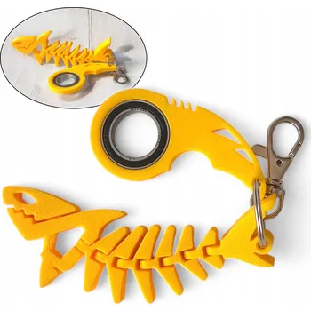 Keyrambit NOVÝ MODEL žralok TikTok + DÁREK karabina přívěsek na klíče keyspinner