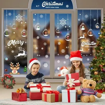 Vánoční dekorace Seachrgif Vánoční samolepky na okna 29,3 x 19,9 x 0,7 cm 1 ks