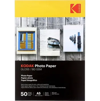 Fotopapír Lesklý papír Kodak 726, 15 x 21 cm, 180 g/m², 50 listů
