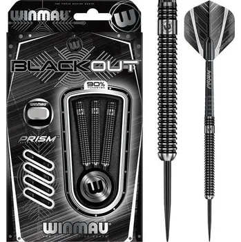 Šipky Steel Winmau BLACKOUT 22 g
