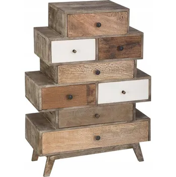 Komoda Komoda Atmosphera 76,5 x 35 x 107,5 cm, odstíny hnědé, matná