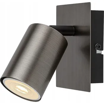 Nástěnné svítidlo Nástěnný reflektor kulatý Rabalux šedý