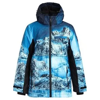 Chlapecká bunda Juniorská lyžařská bunda Huppa Rainer navy pattern / black velikost 146