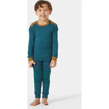 Set dětského termoprádla Dětské termoprádlo Helly Hansen K Lifa Merino set - dark creek velikost 116